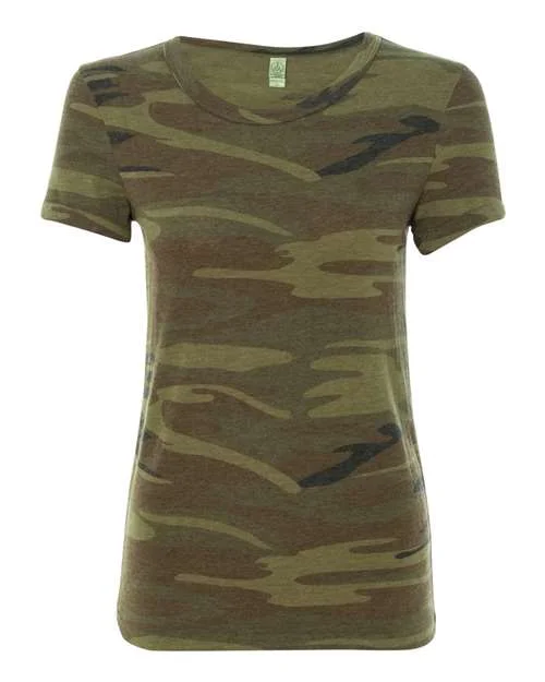 Alternative - Women's Eco-Jersey Ideal Tee - 1940 Camo Beige Jersey Tee