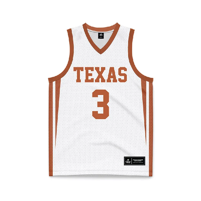 Texas - NCAA Women's Basketball : Rori Harmon - Basketball Jersey White Ash Gray Jersey Tee