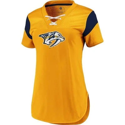 NHL Nashville Predators Women's Fashion Jersey Bronze Jersey Tee