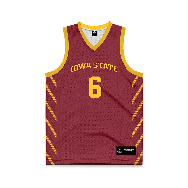 Iowa State - NCAA Women's Basketball : Lily Hansford - Cardinal Basketball Jersey Business Jersey Tee