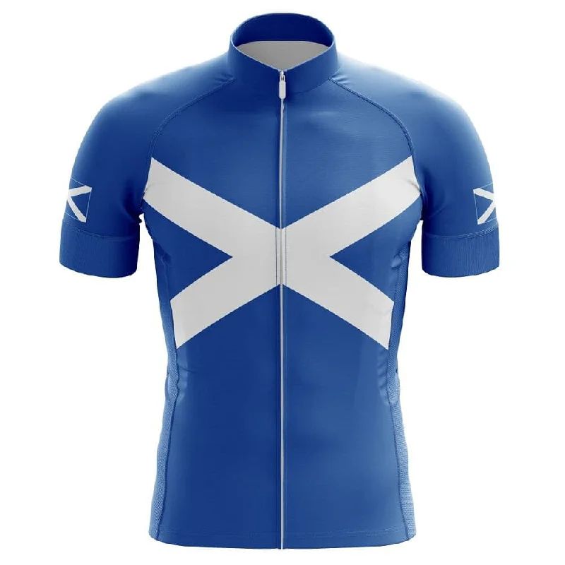 Scotland Saltire Cycling Jersey Short Sleeve Jersey Top