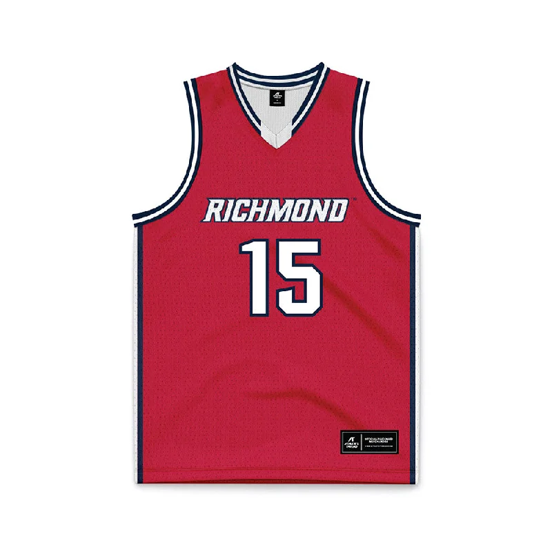 Richmond - NCAA Women's Basketball : Payton Richard - Basketball Jersey V Neck Jersey Blouse