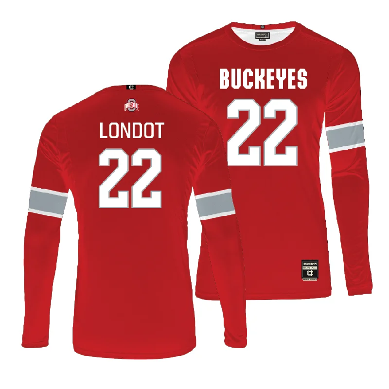 Ohio State Women's Red Volleyball Jersey - Emily Londot Travel Jersey Tee