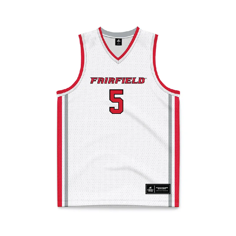 Fairfield - NCAA Women's Basketball : Meghan Andersen - Replica Jersey Football Jersey Sky Blue Jersey Tee