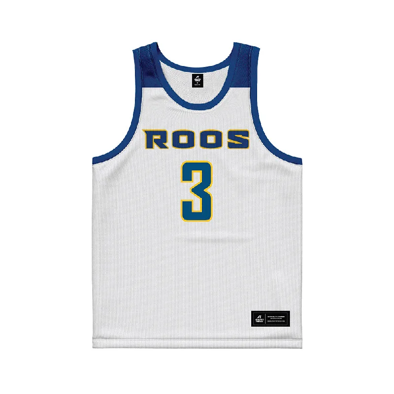 UMKC - NCAA Women's Basketball : Alayna Contreras - White Basketball Jersey Branded Jersey Tee