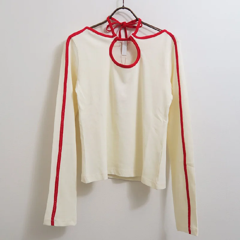 【Kijun/キジュン】<br>Cut Out Jersey Top <br>25PSW204 Bamboo Jersey Tee