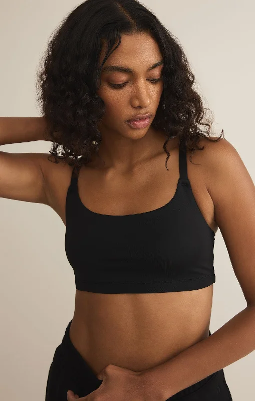 Luxe Smooth Jersey Bralette - Black Autumn Jersey Shirt