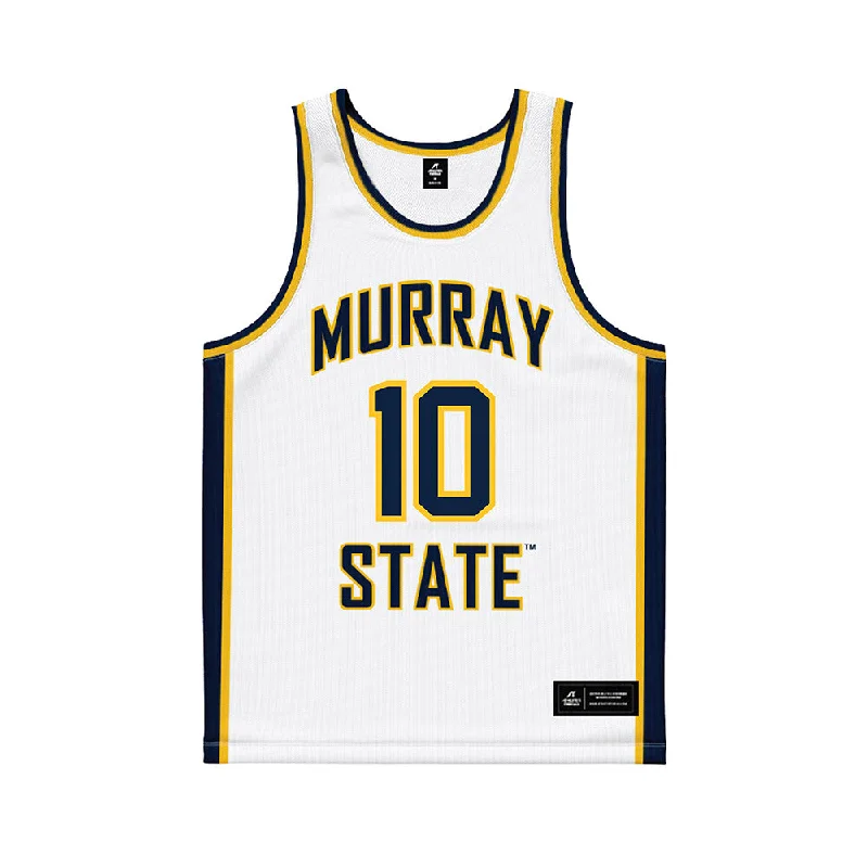 Murray State - NCAA Women's Basketball : Grace Billington - White Basketball Jersey Retro Jersey Tee