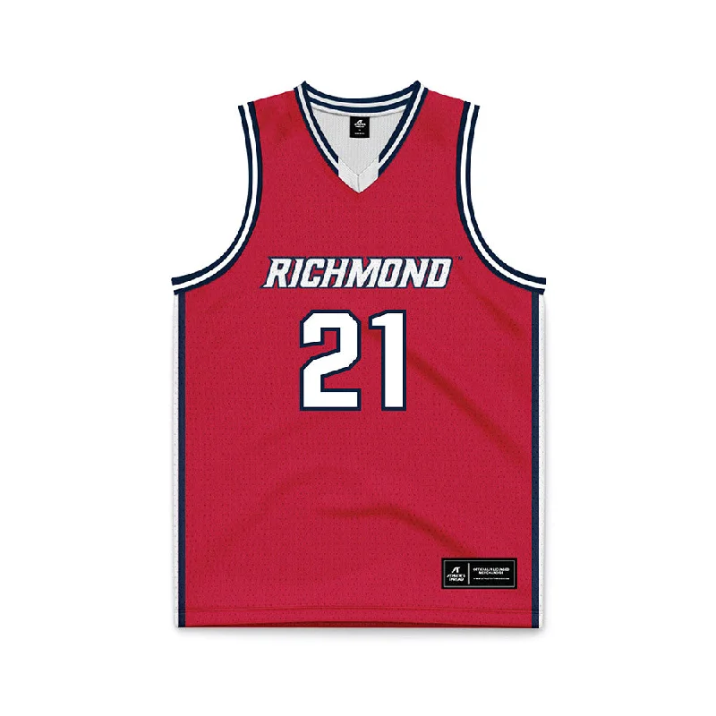 Richmond - NCAA Women's Basketball : Courtney Swider - Basketball Jersey V Neck Jersey Blouse