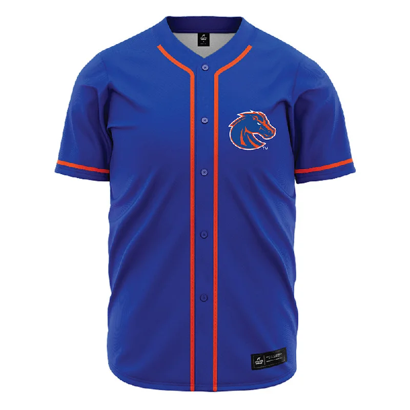 Boise State - NCAA Women's Gymnastics : Alyssa Vulaj - Blue Jersey Custom Jersey Tee