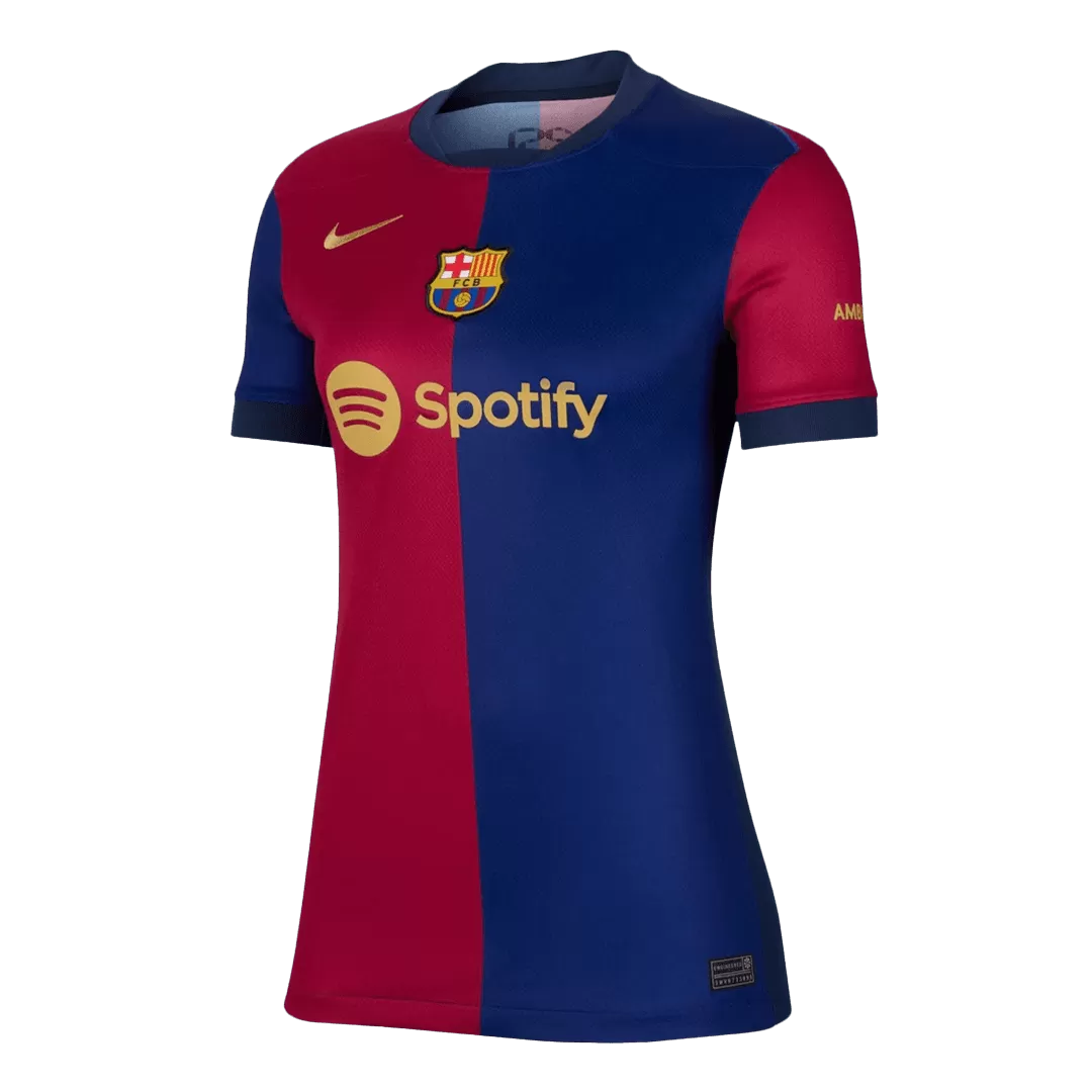 Barcelona Women Soccer Jersey Home 2024/25 Navy Blue Jersey Tee