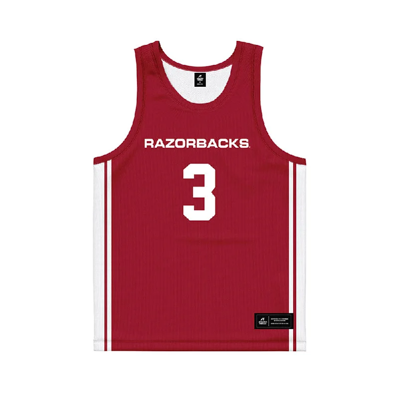 Arkansas - NCAA Women's Basketball : Izzy Higginbottom - Red Basketball Jersey Boutique Jersey Tee