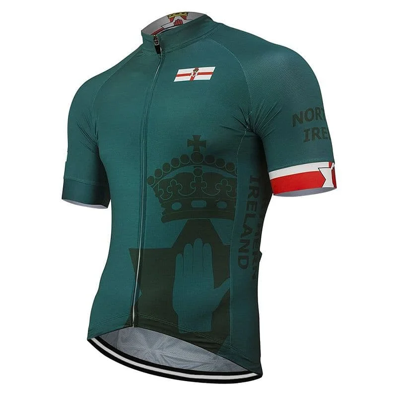 Northern Ireland Cycling Jersey Long Sleeve Jersey Tee