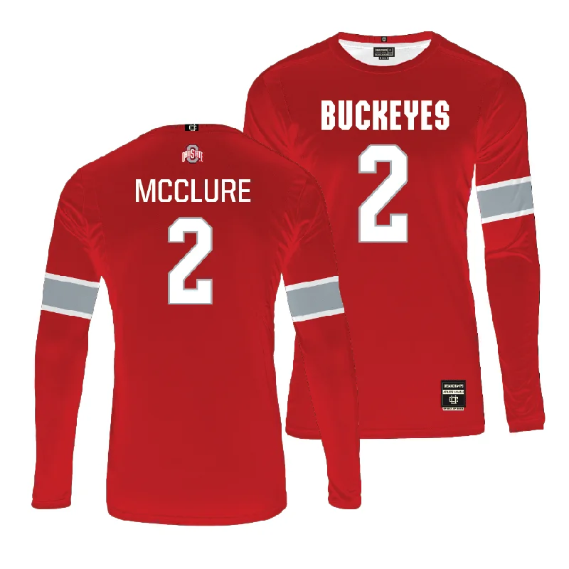 Ohio State Women's Red Volleyball Jersey - Anna McClure Business Jersey Tee