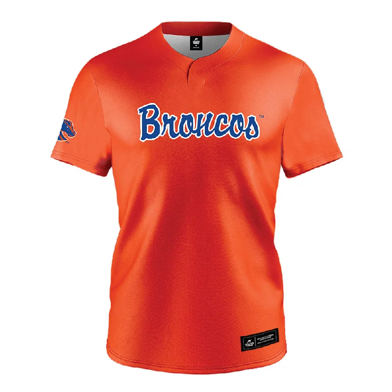 Boise State - NCAA Women's Track & Field : Ciara Brown - Orange Jersey Sophisticated Jersey Tee