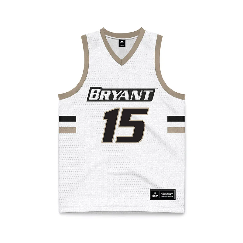 Bryant - NCAA Women's Basketball : Breezie Williams - White Basketball Jersey Fashion Jersey Blouse