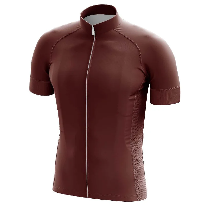 GG BASICS | Burgundy Cycling Jersey Ruby Red Jersey Shirt