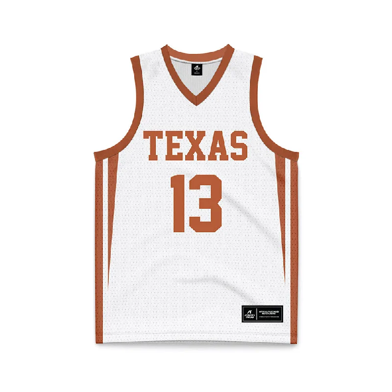 Texas - NCAA Women's Basketball : Jordana Codio - Basketball Jersey White Ruby Red Jersey Shirt