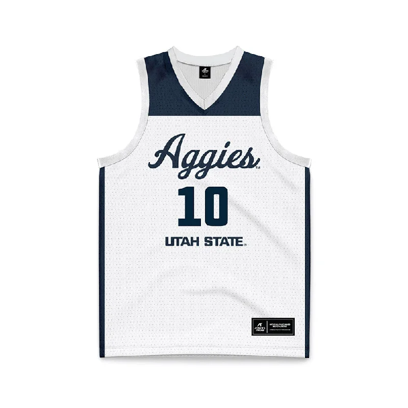 Utah State - NCAA Women's Basketball : Carlie Latta - Basketball Jersey Casual Weekend Jersey Tee