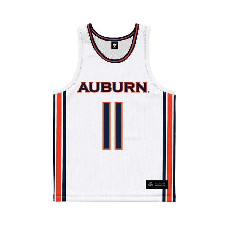 Auburn - NCAA Women's Basketball : Syriah Daniels - White Basketball Jersey Bohemian Jersey Tee