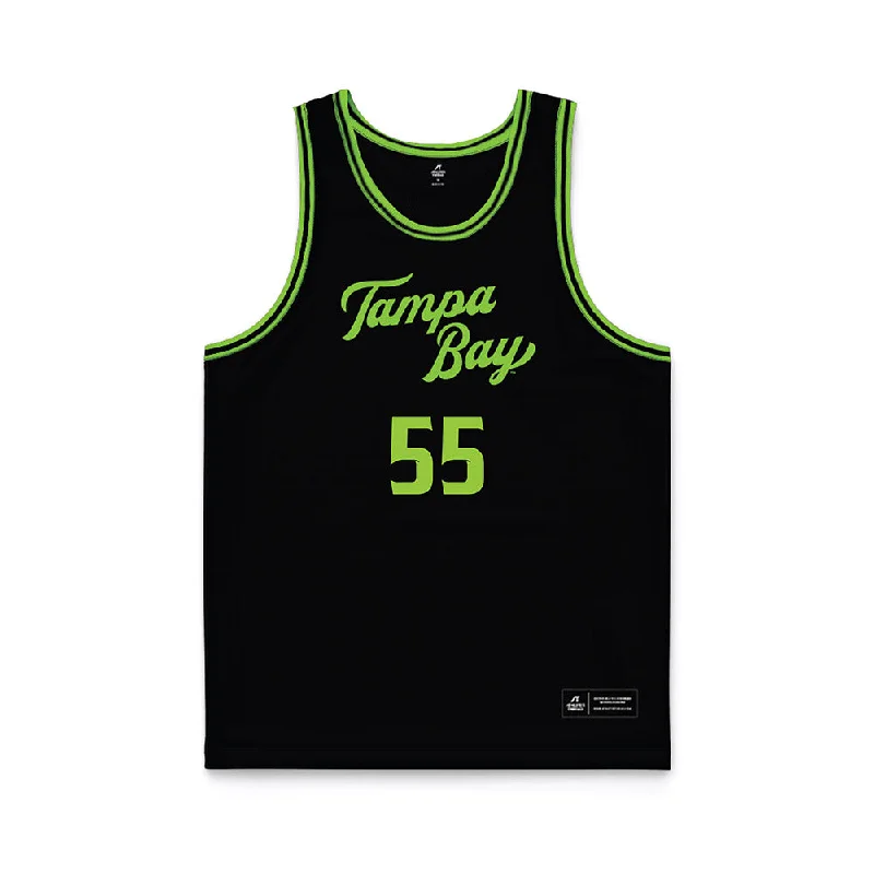 USF - NCAA Women's Basketball : Carla Brito - Black Basketball Jersey Holiday Jersey Tee