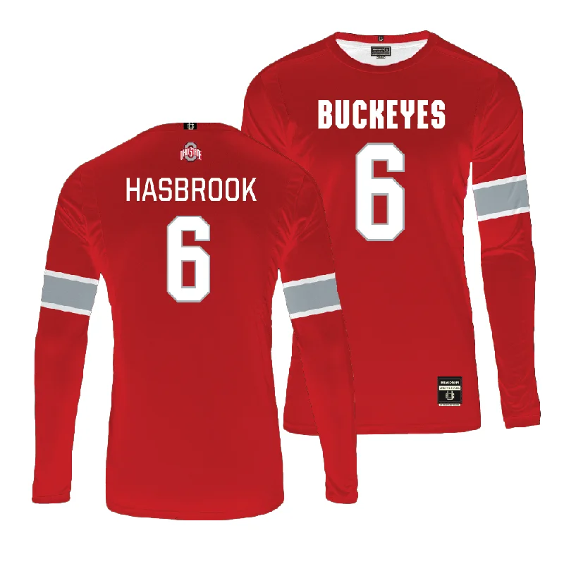 Ohio State Women's Red Volleyball Jersey   - Olivia Hasbrook Limited Edition Jersey Tee