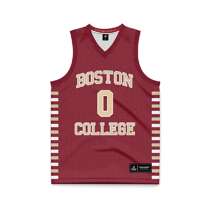 Boston College - NCAA Women's Basketball : Athena Tomlinson - Maroon Basketball Jersey Summer Jersey Tee