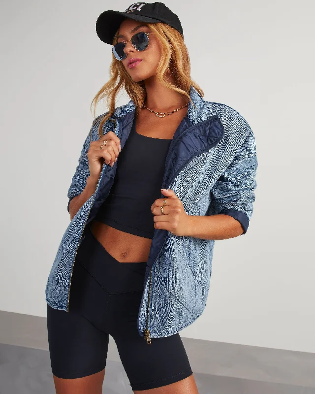 Xander Quilted Denim Jacket