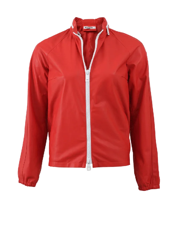 Alfa Leather Bomber Jacket