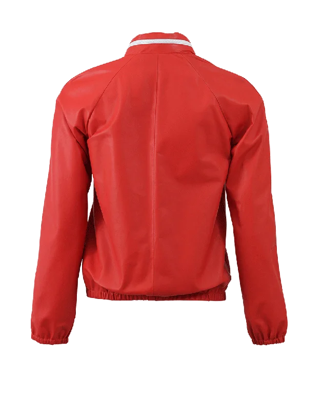 Alfa Leather Bomber Jacket