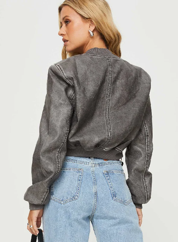 Allure Bomber Jacket Slate