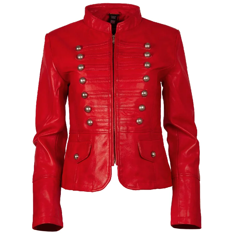 T5J4 Women’s Military Parade Jacket - Red