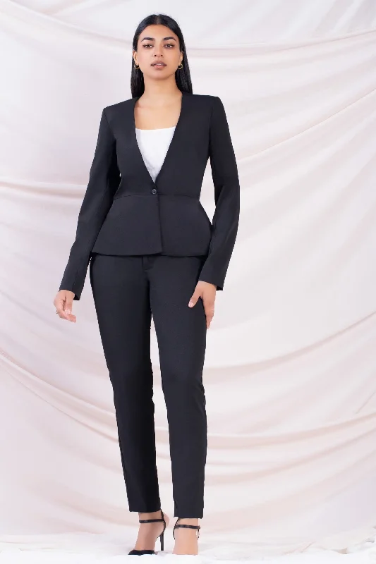 Black Peplum Blazer