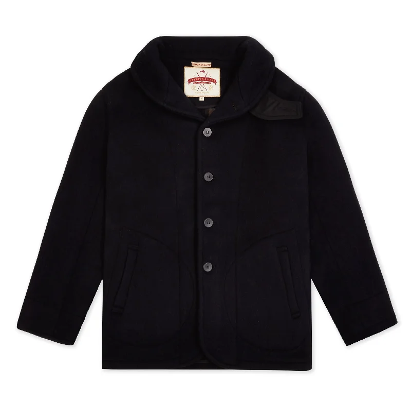 Burrows & Hare Shawl Collar Jacket - Navy