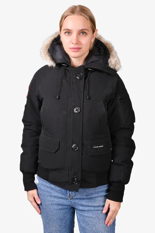 Canada Goose Black 'Chilliwack Bomber' Down Jacket Size XS