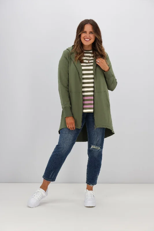 Elm Mara Zip Hoody Four Leaf Clover