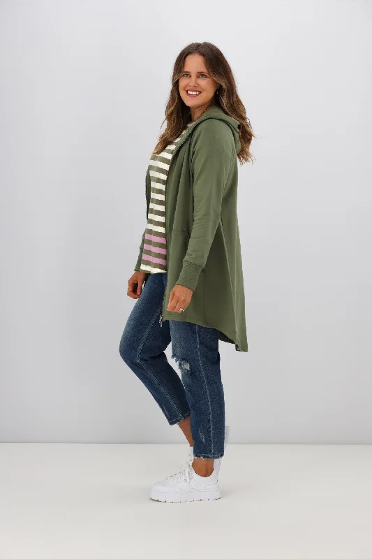 Elm Mara Zip Hoody Four Leaf Clover