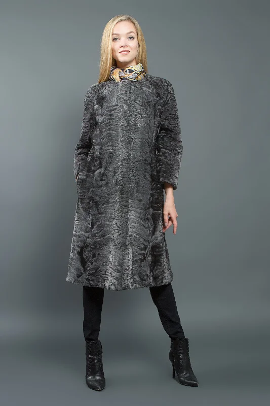 Astrakhan Fur Coat Elegance