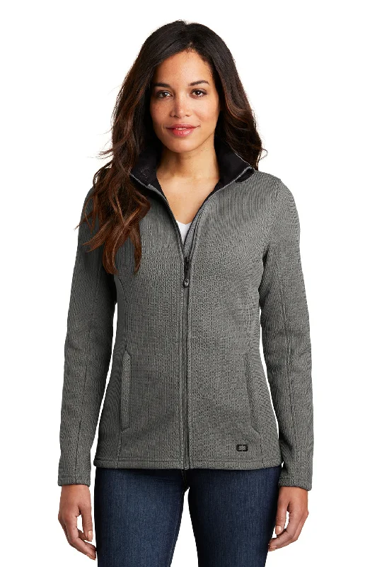 Ogio Womens Grit Full Zip Fleece Jacket - Gear Grey