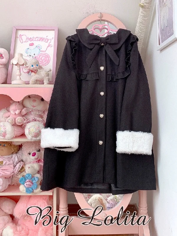 BigLolita~Miss Jenny~Plus Size Sweet Lolita Coat Woolen Lolita Coats