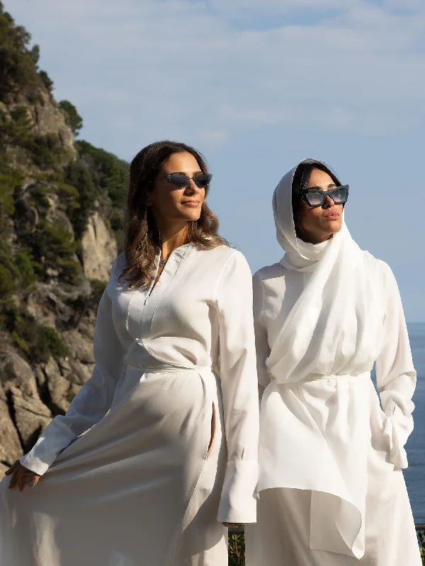 Portofino Kaftan / Abaya in Ecrù