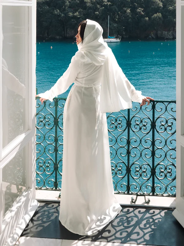 Portofino Kaftan / Abaya in Ecrù