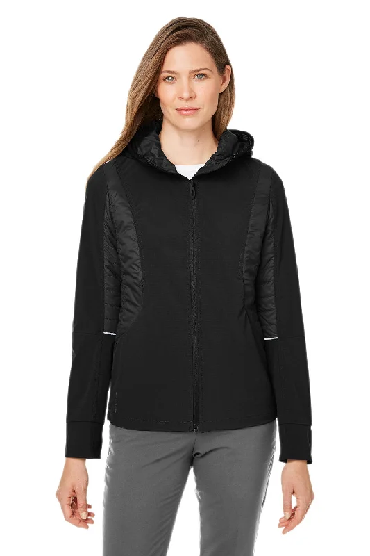 Spyder Womens Powerglyde Full Zip Hooded Jacket - Black