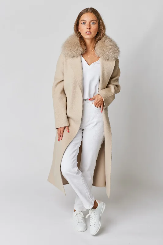 Victoire II Cashmere Coat - Beige