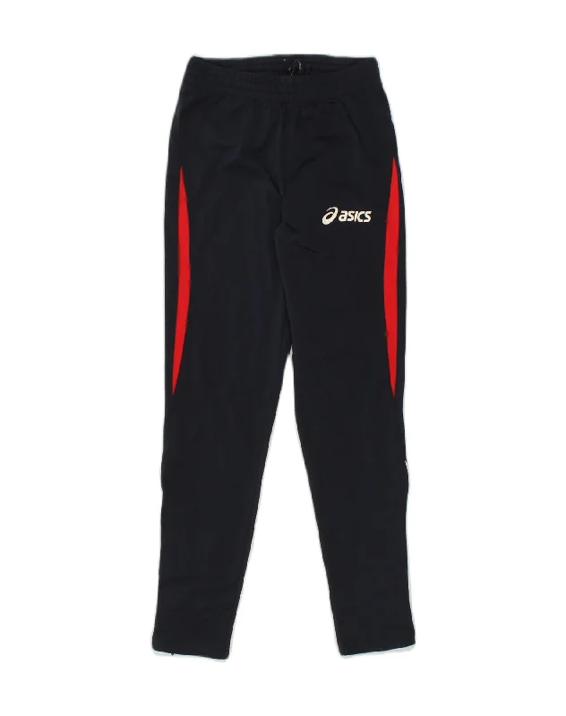 ASICS Womens Tracksuit Trousers Small Black Colourblock Polyester