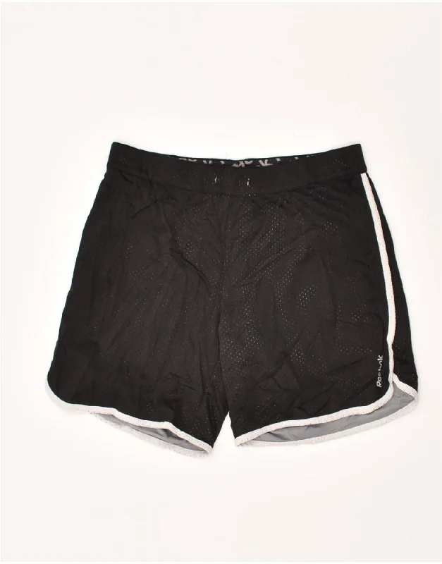 REEBOK Womens Sport Shorts UK 8-10 Small Black Polyester